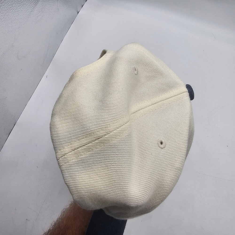 Brixton Company Hat Cap Snap Back Mens One Size Beige Navy Baseball Patch Logo - Picture 6 of 10